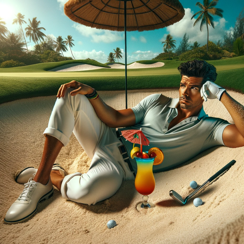 Golfer Stuck In Sand Trap For Past 4 Days Claims To Be In Beach Resort