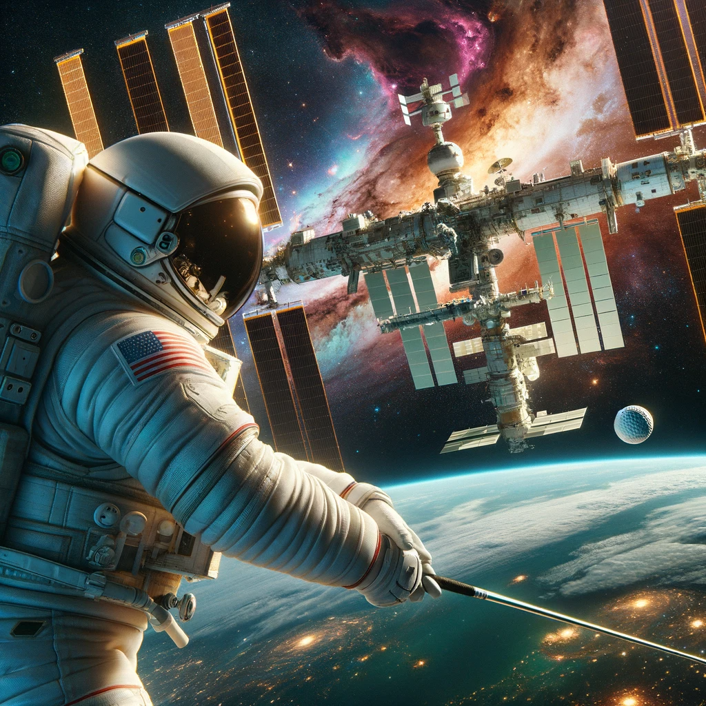 World Record Broken: Golfer Sinks Hole-in-One from Space Station