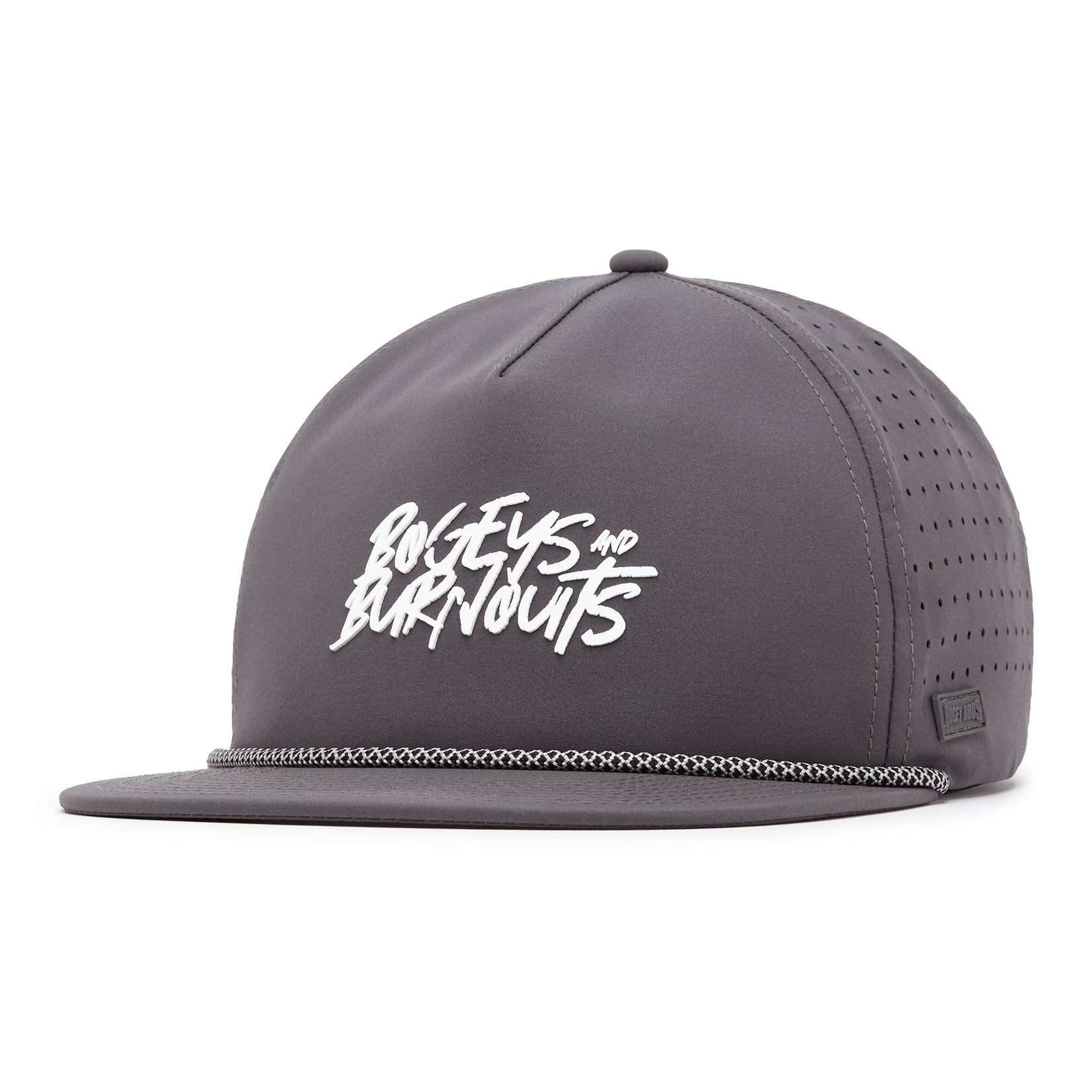 Bogeys And Burnouts - Unstructured Flat Bill Hat - Snapback