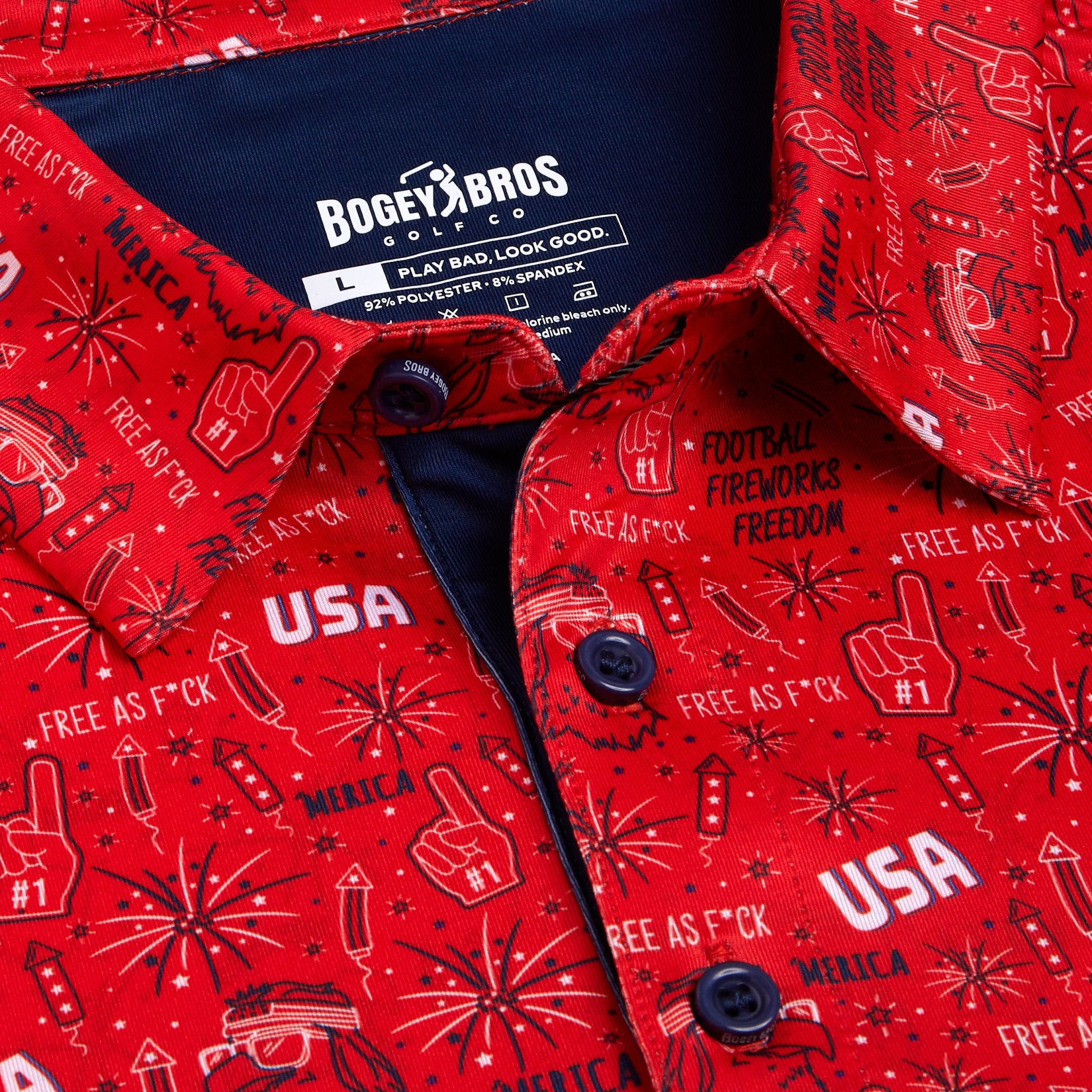 'Merica - Red - Polo