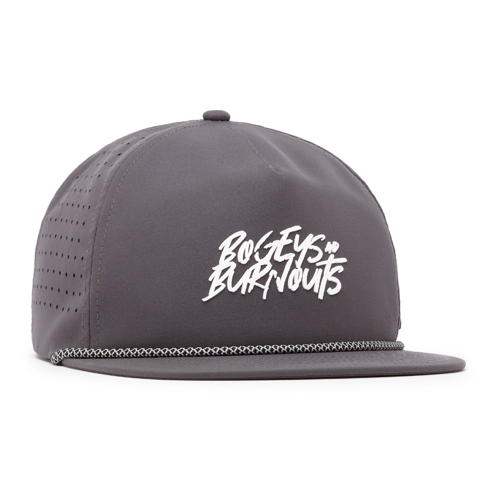 Bogeys And Burnouts - Unstructured Flat Bill Hat - Snapback