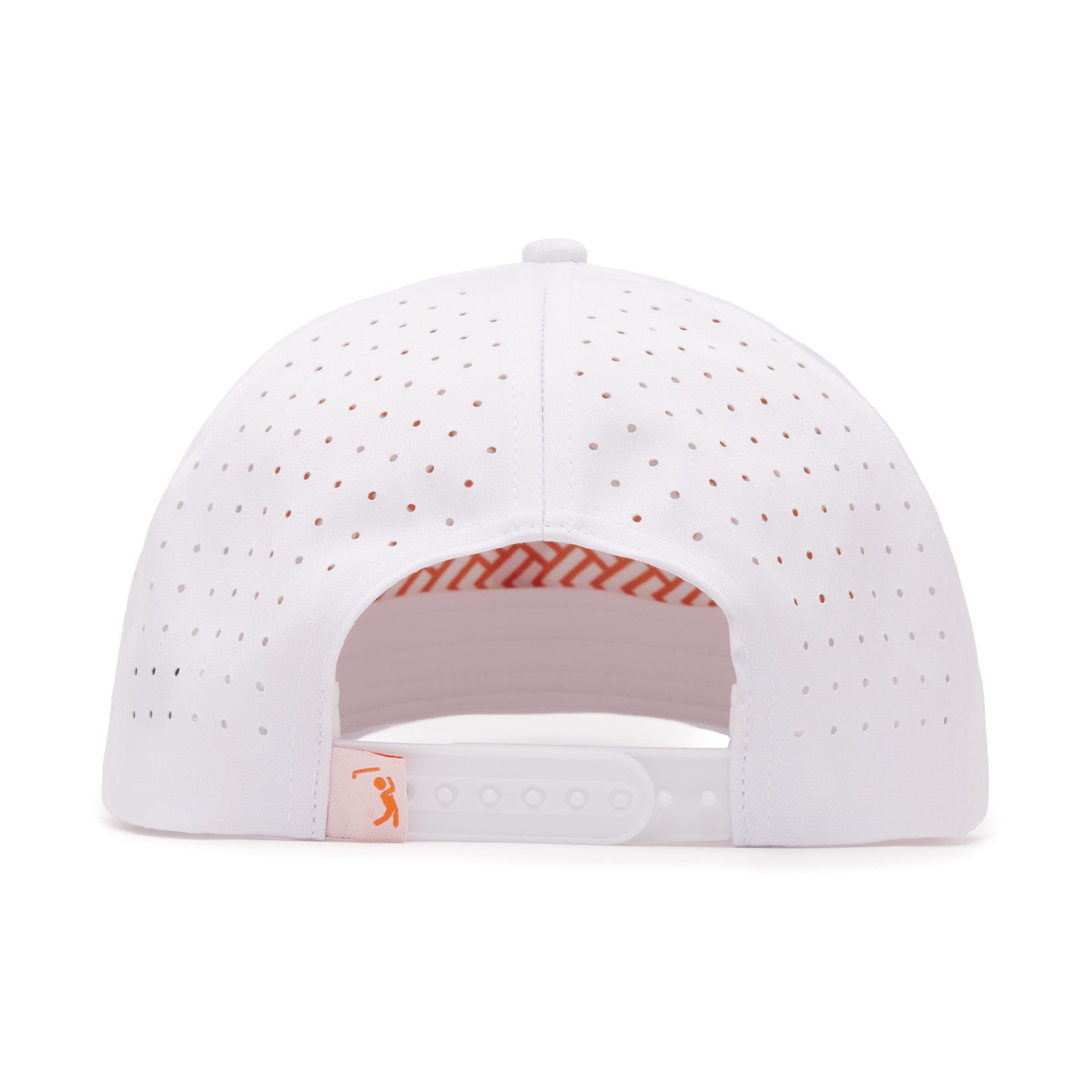 Bogeyman - White/Orange - Performance Golf Hat - Snapback