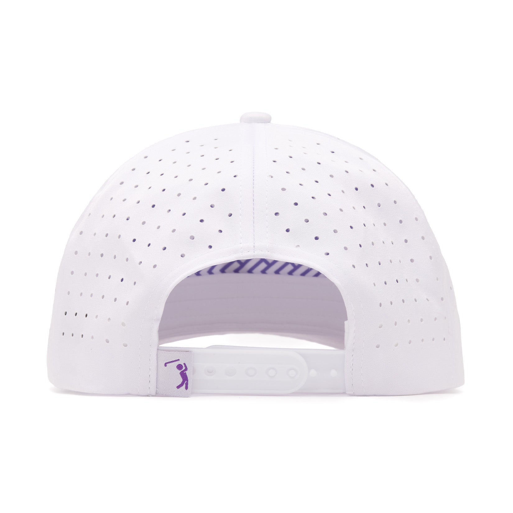 Bogeyman - White/Purple - Performance Golf Hat - Snapback