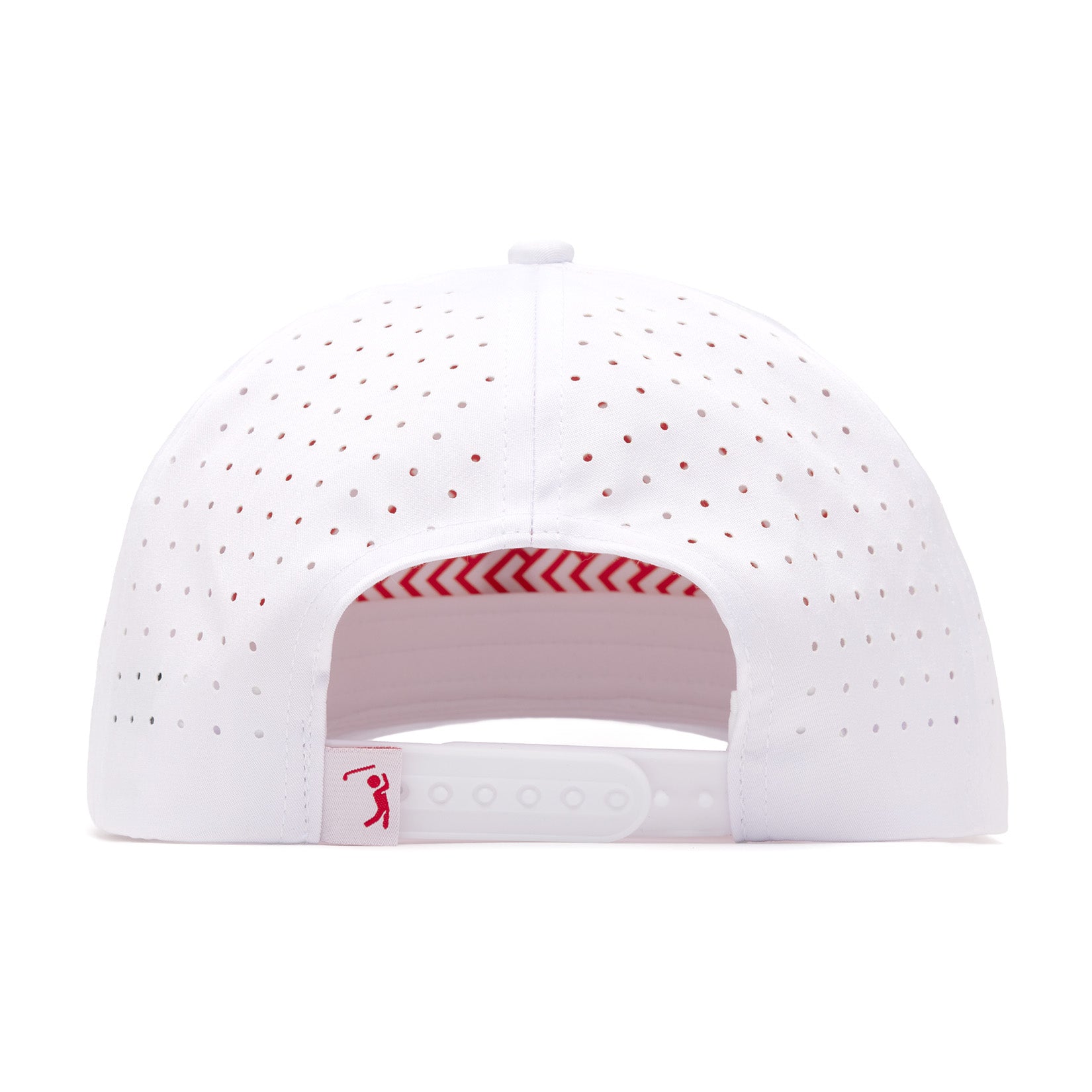 Bogeyman - White/Red - Performance Golf Hat - Snapback