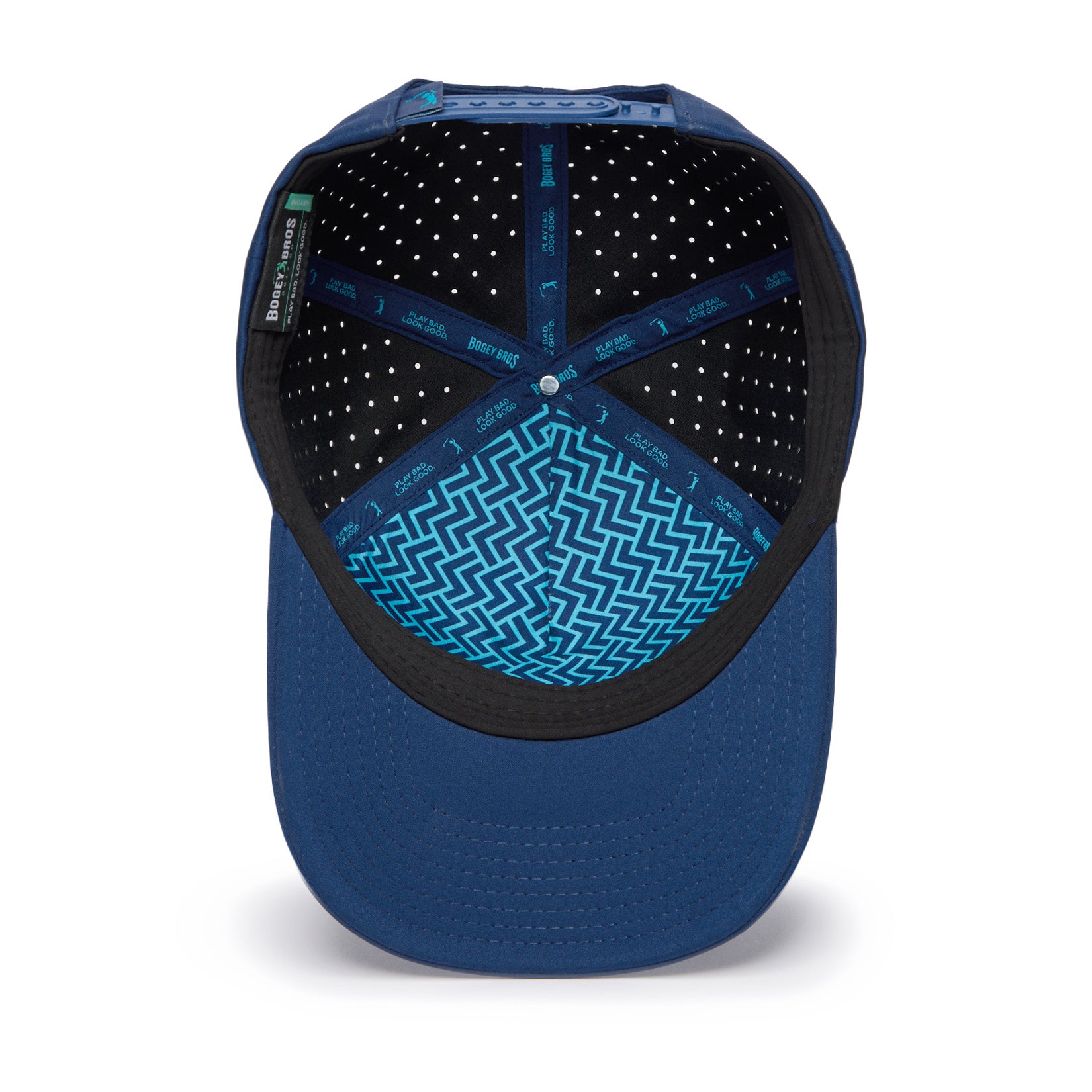 Bogeyman - Navy/Teal - Performance Golf Hat - Snapback