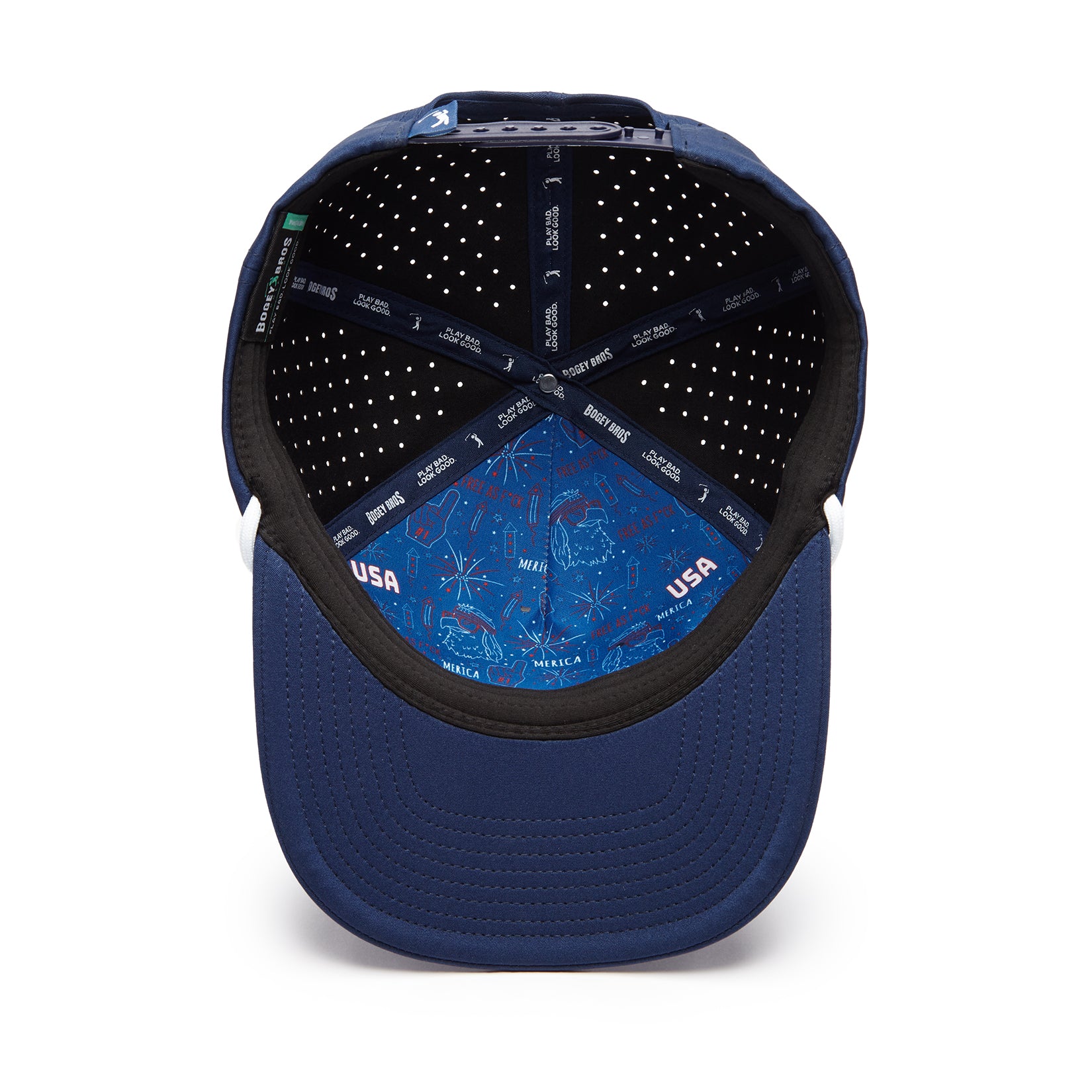 'Merica Navy - Performance Golf Rope Hat - Snapback