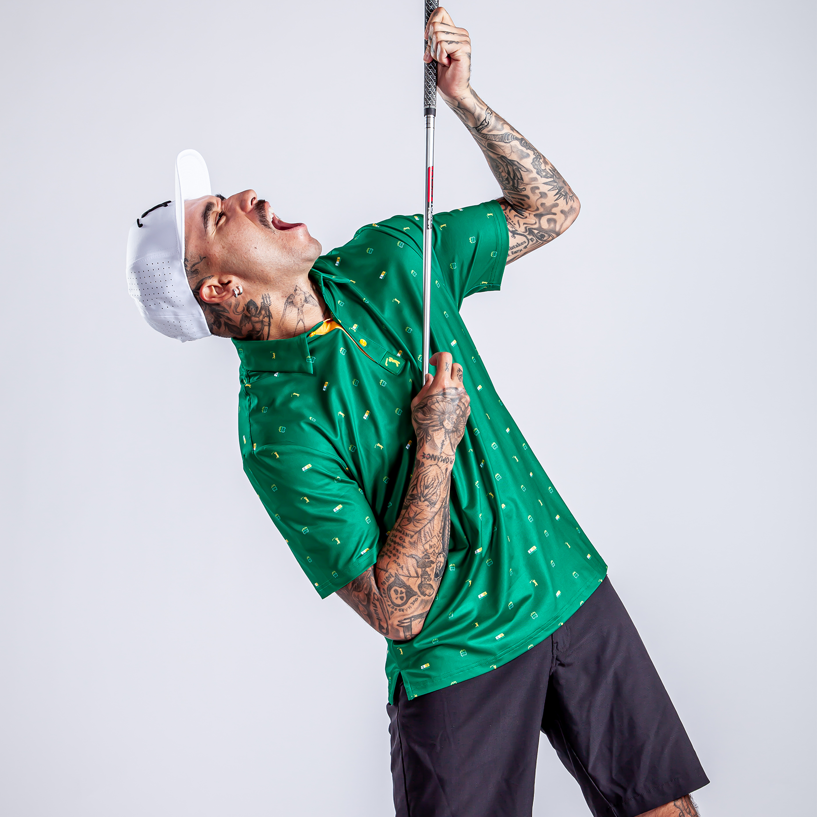 Dumpster Fire - Green - Polo