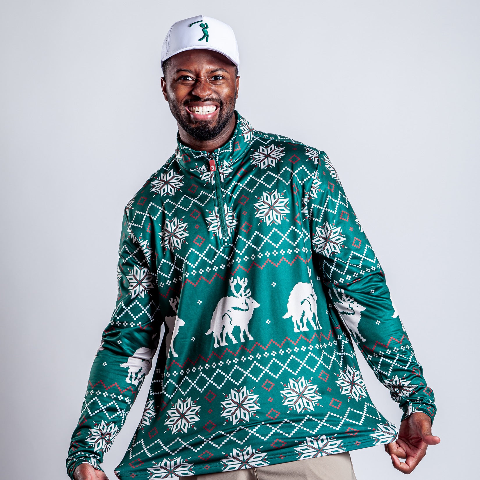 Reindeer Games - Green - Q-Zip