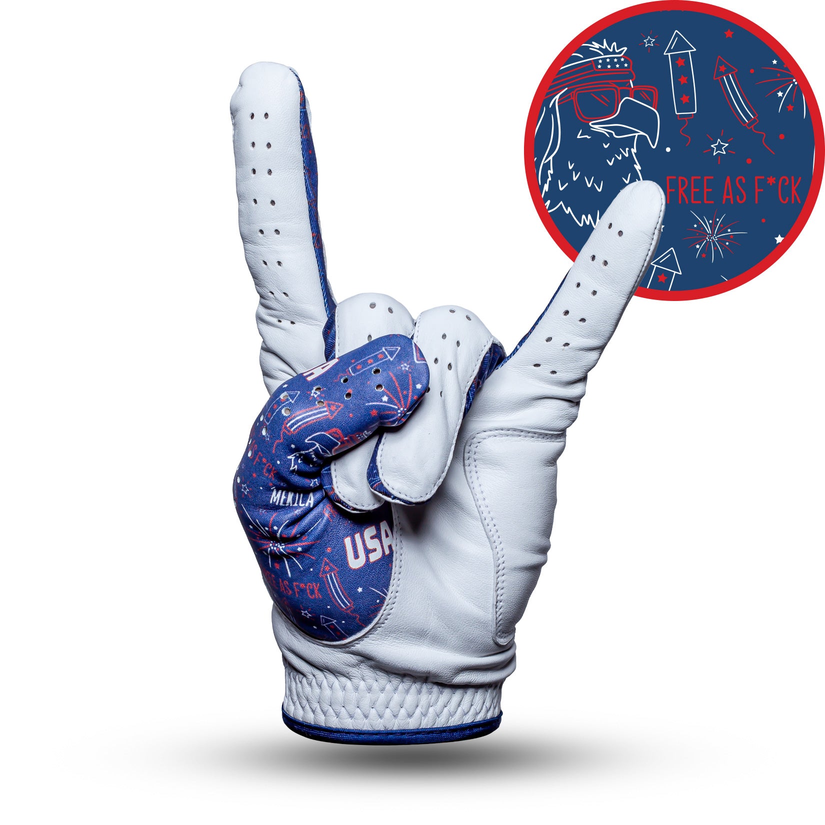 Bogey Bros Golf Co | Funny Golf Gloves | 'Merica - Navy - Glove
