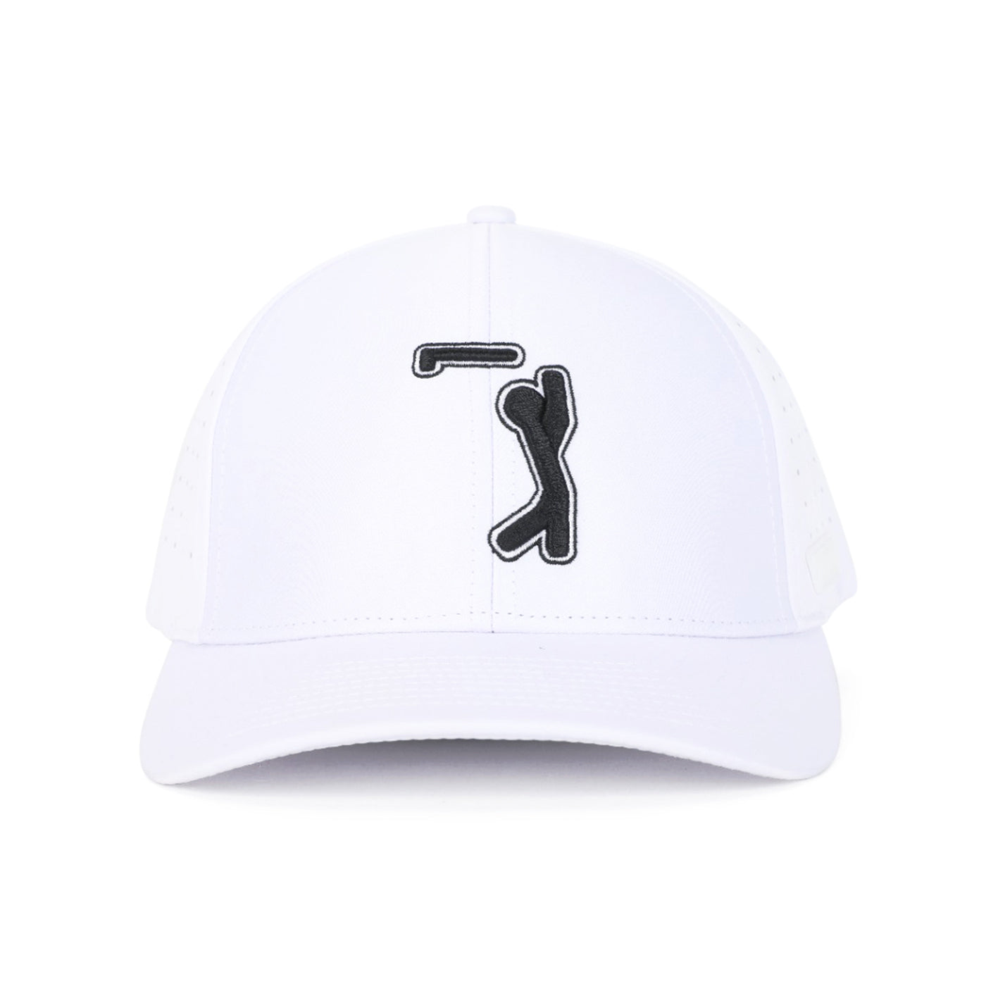 Bogeyman White - Performance Golf Hat - Stretch Fit
