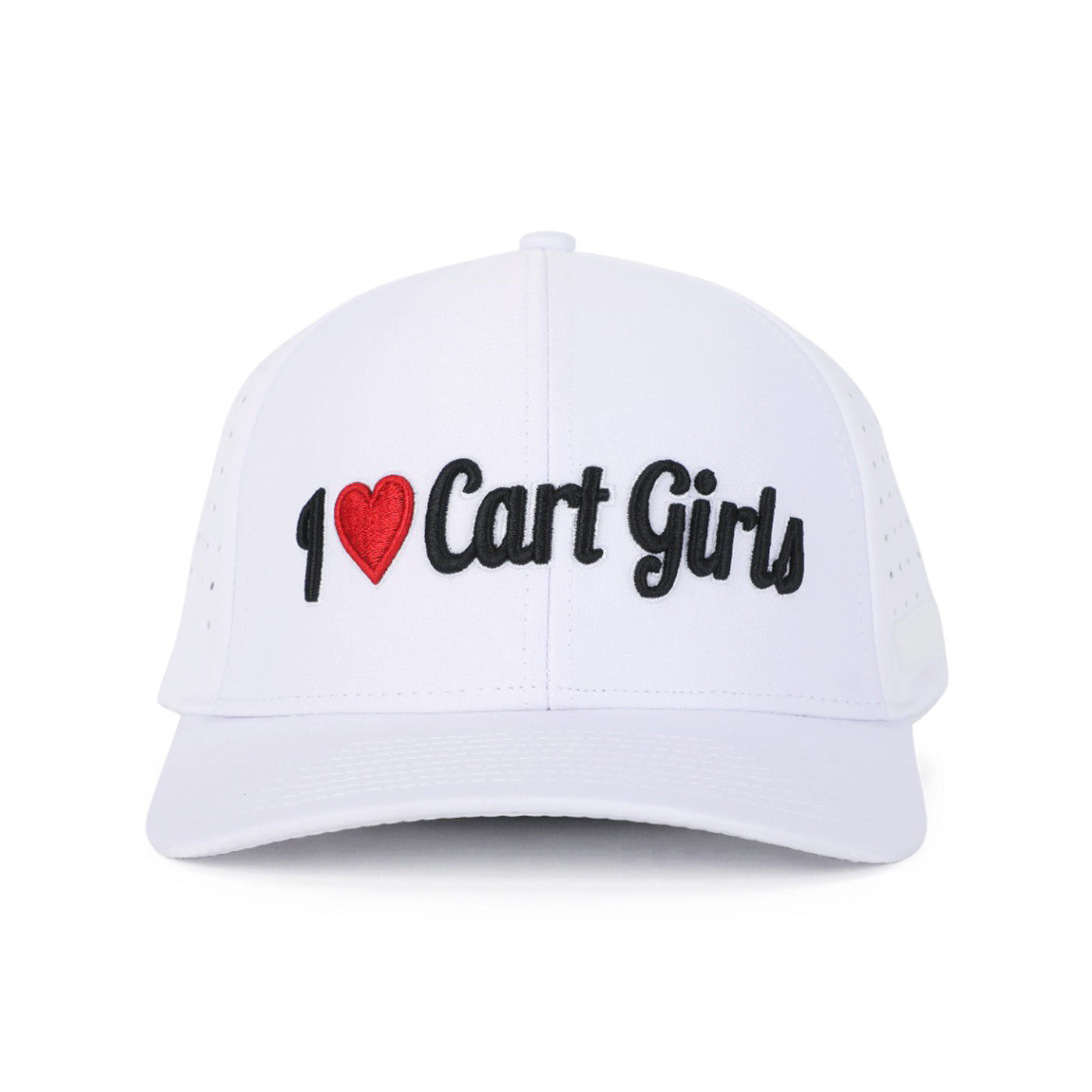 I Heart Cart Girls - Performance Golf Hat - Stretch Fit