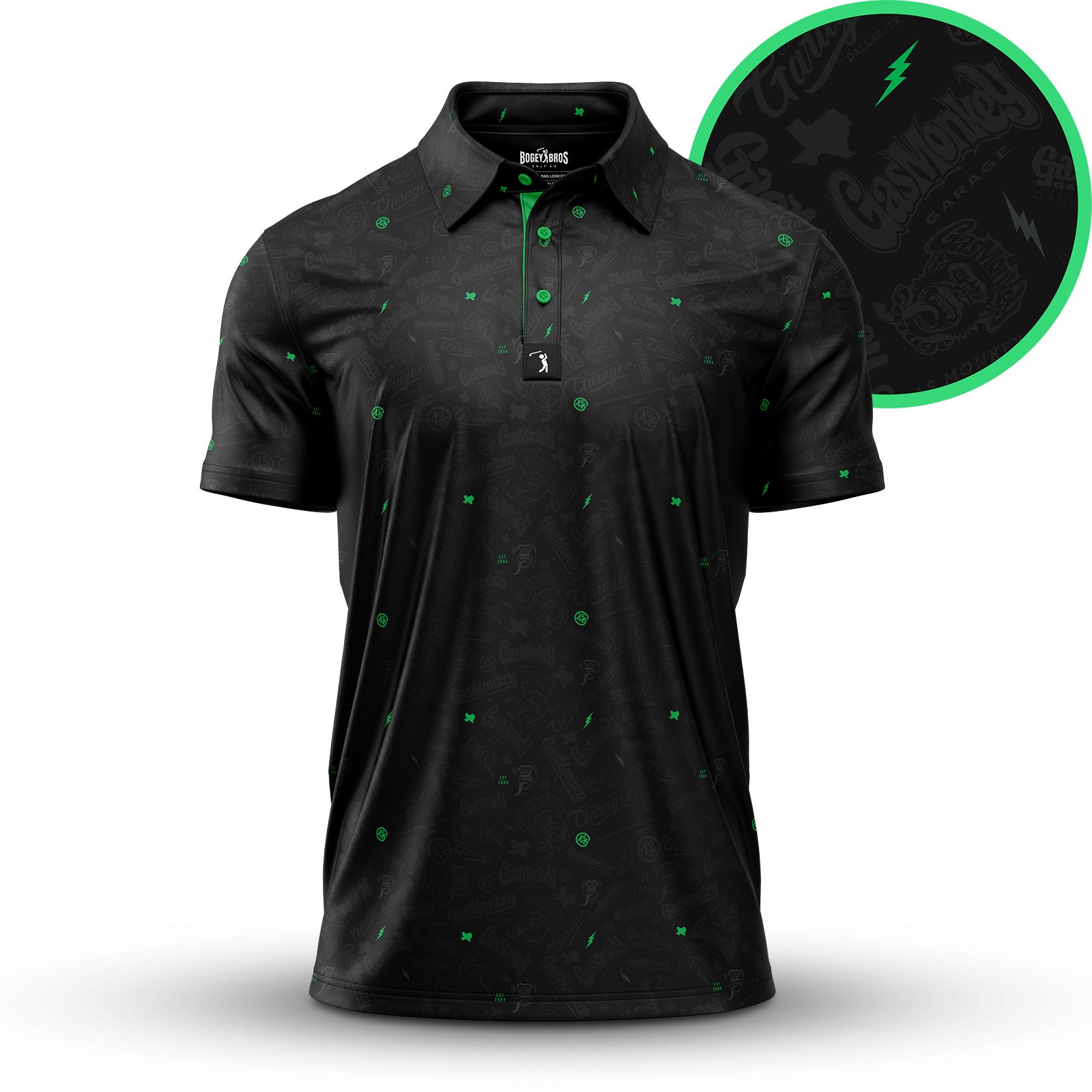 Gas Monkey - Black - Polo