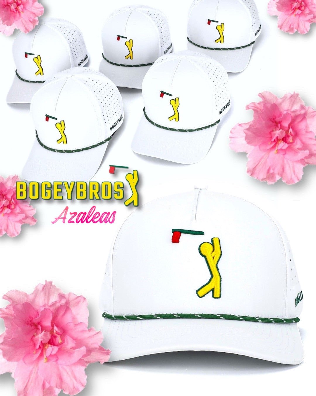 Azaleas Bogeyman - Performance Golf Rope Hat - Bogey Bros
