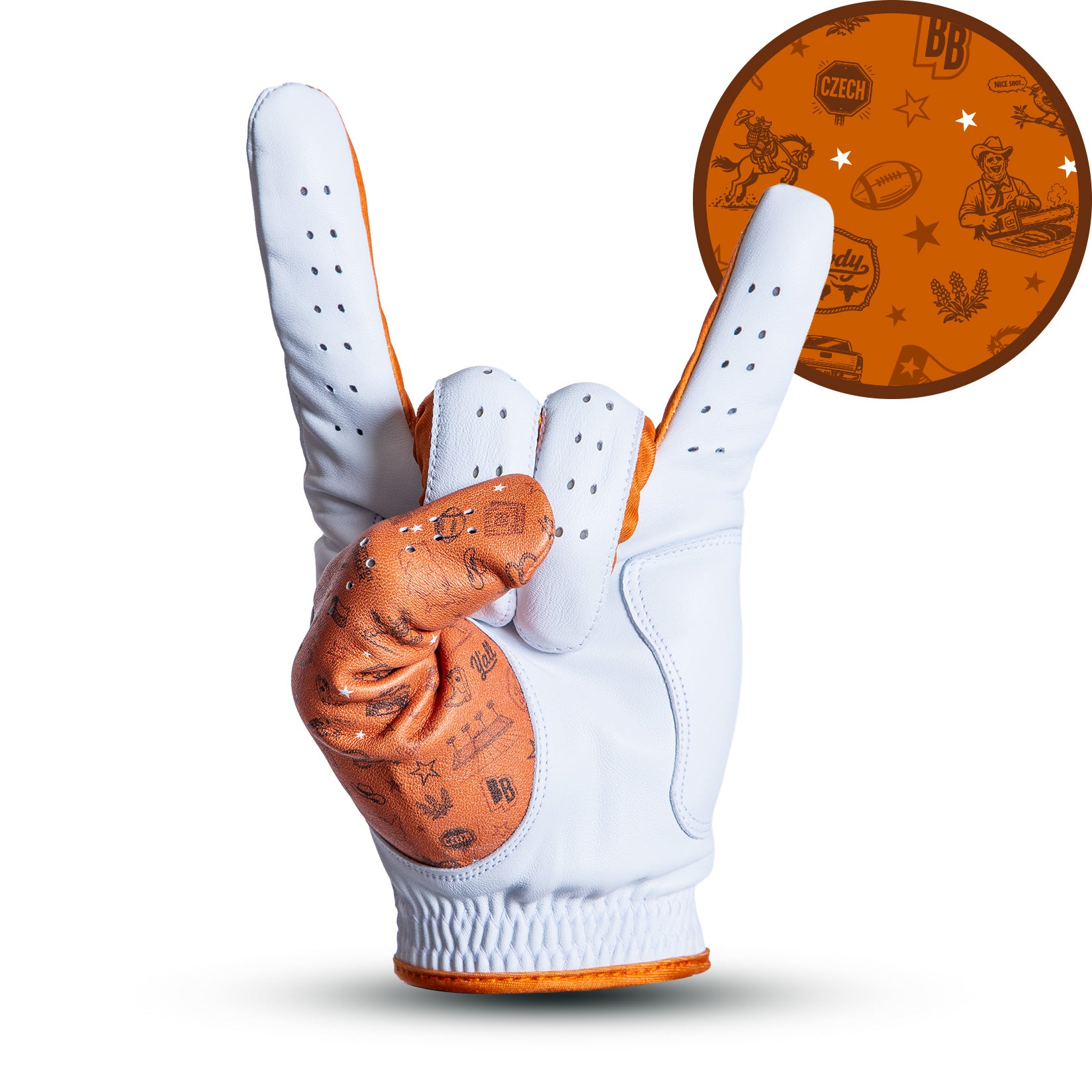 Bogey Bros Golf Co | Funny Golf Gloves | Burnt Ends - Golf Glove