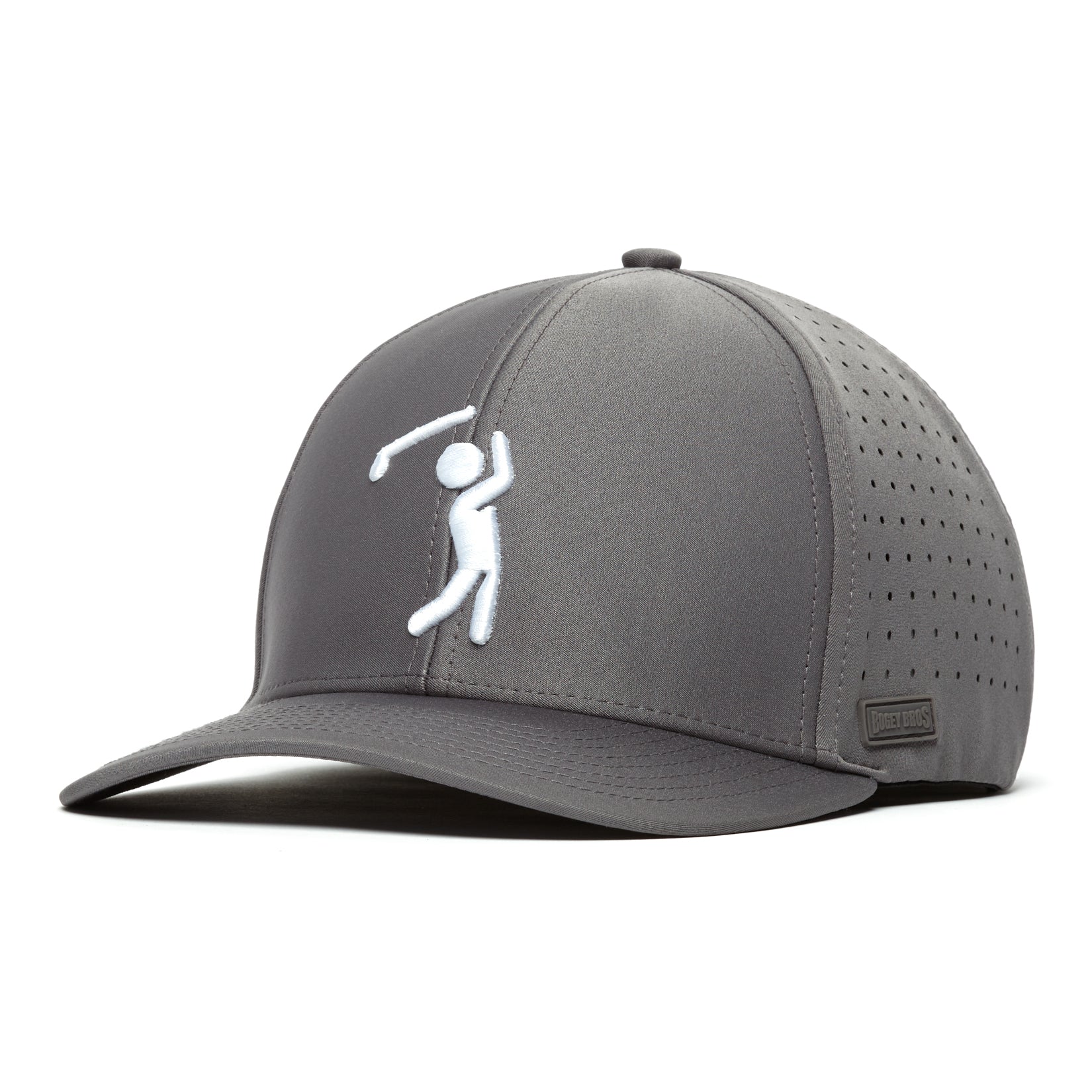 Bogeyman Charcoal - Performance Golf Hat - Stretch Fit