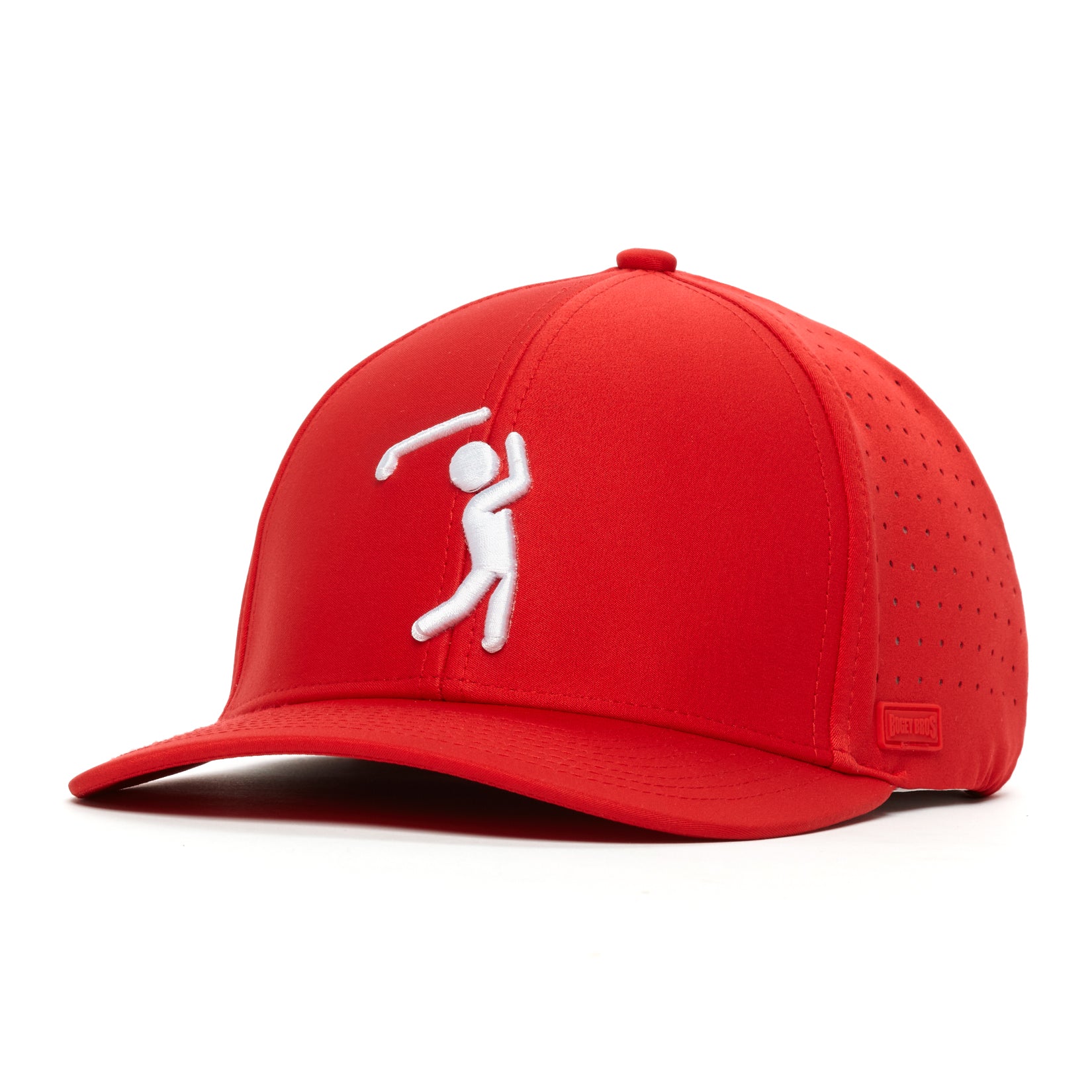 Bogeyman Red - Performance Golf Hat - Stretch Fit