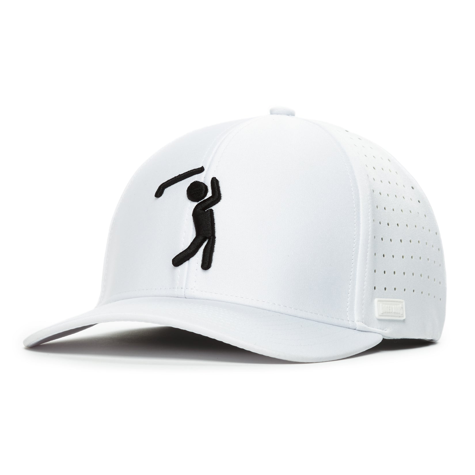 Bogeyman White - Performance Golf Hat - Stretch Fit