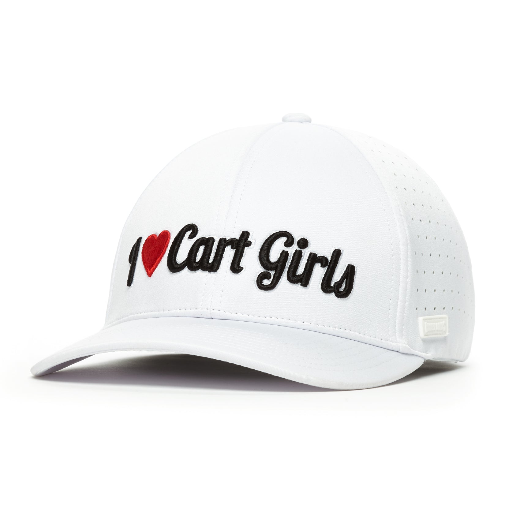 I Heart Cart Girls - Performance Golf Hat - Stretch Fit