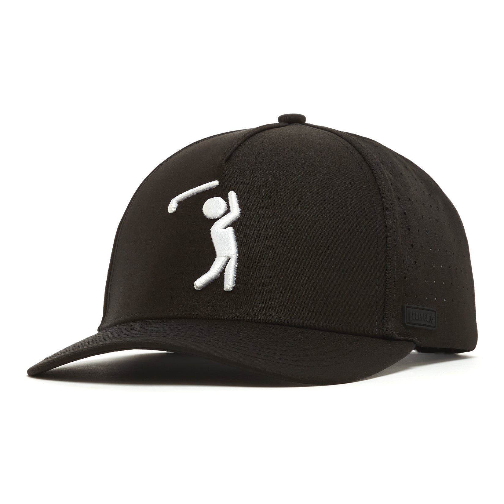 Bogeyman Black - Performance Golf Hat - Snapback