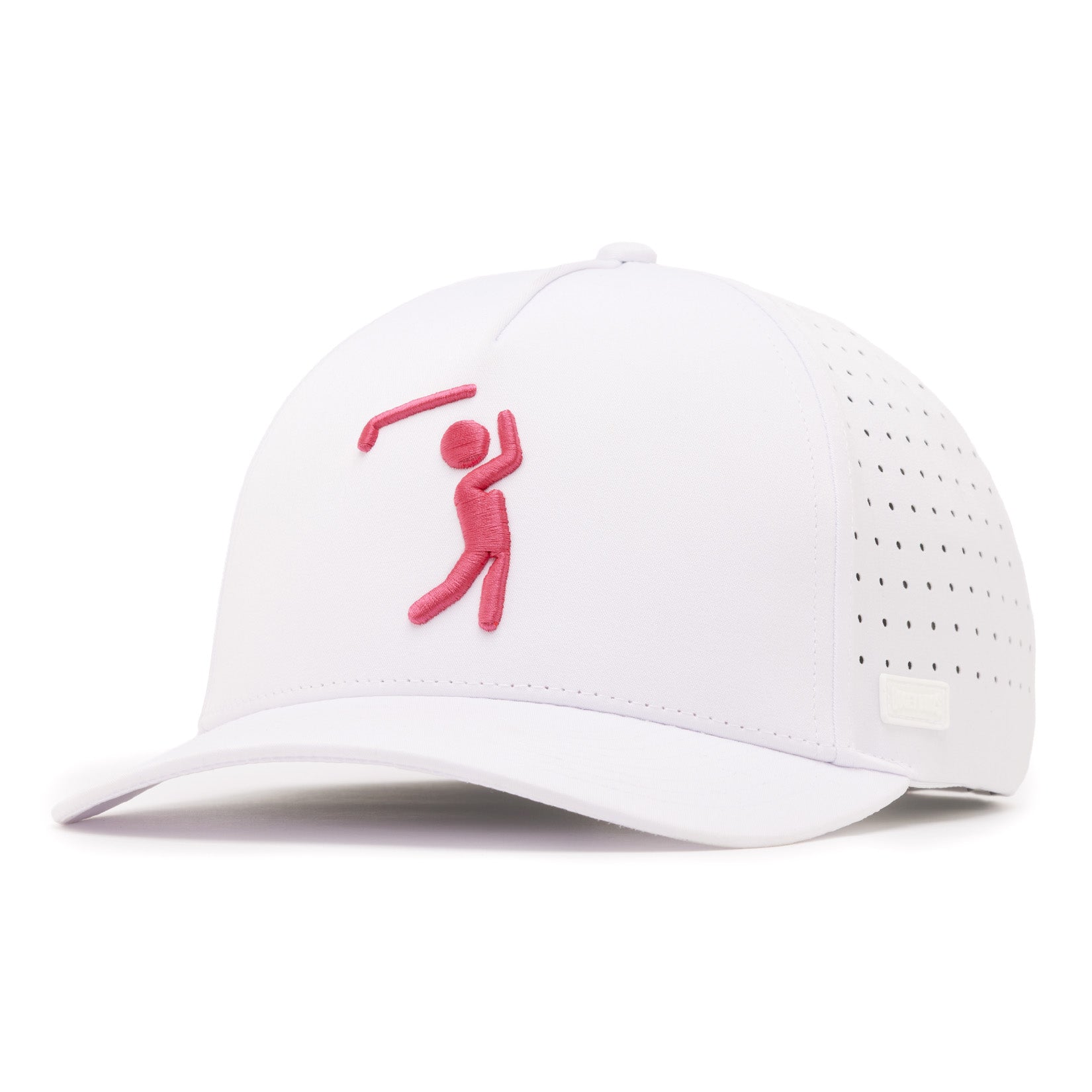 Bogeyman - White/Pink - Performance Golf Hat - Snapback