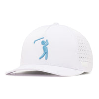 Bogeyman - White/Light Blue - Performance Golf Hat - Snapback
