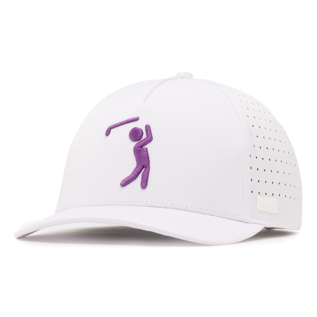 Bogey Bros Golf Co | Funny Golf Hats | White + Purple  display picture 3