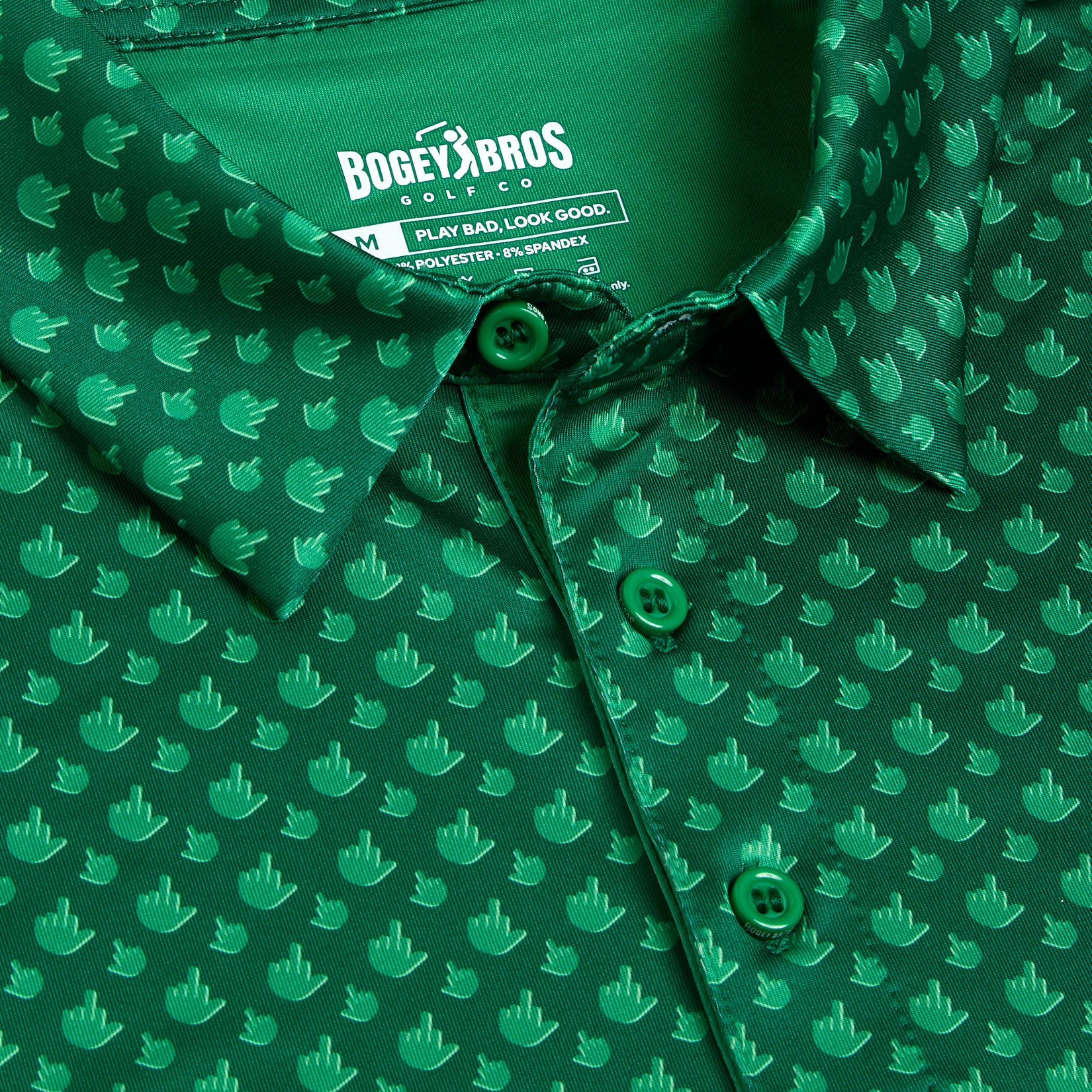 Bogey Bro Golf Co | Funny Golf Polos | Birdie Finger - Irish