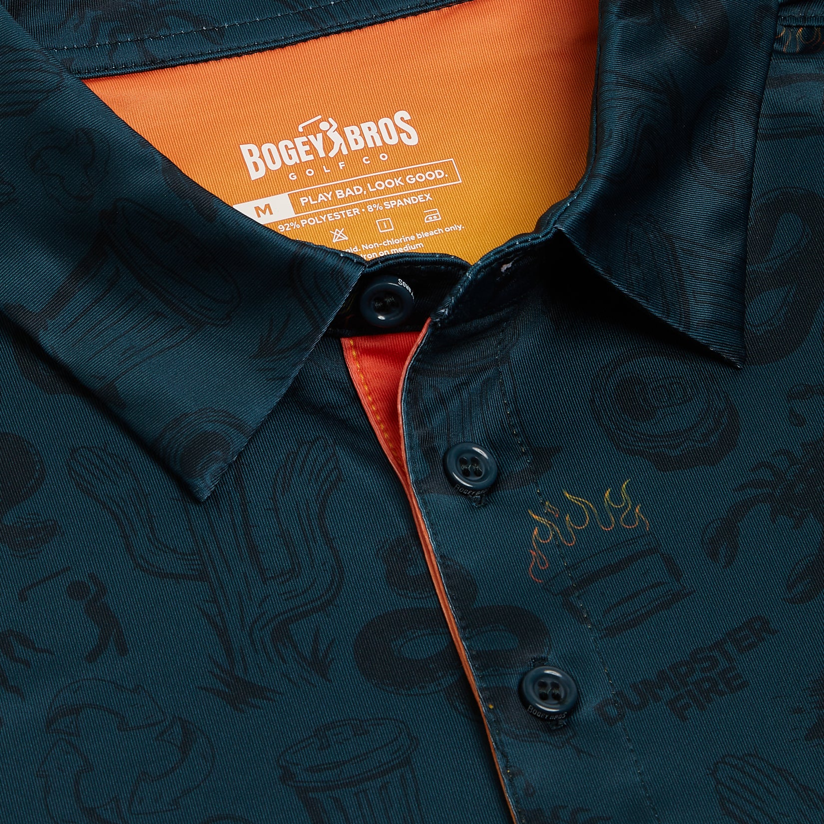 Bogey Bros Golf Co | Funny Golf Polos for Men | Deep Trouble Polo