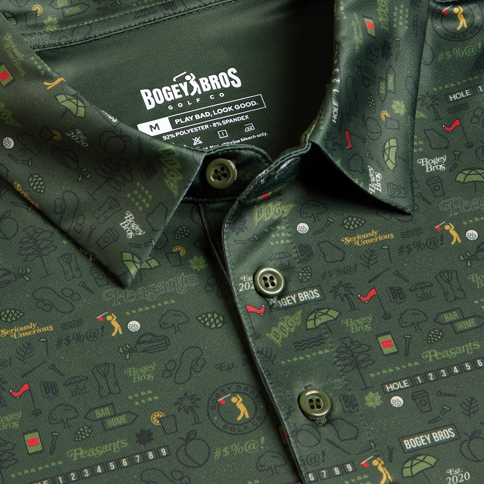 Bogey Bros Golf Co | Funny Golf Polos for Men | Peasants '26 Men's