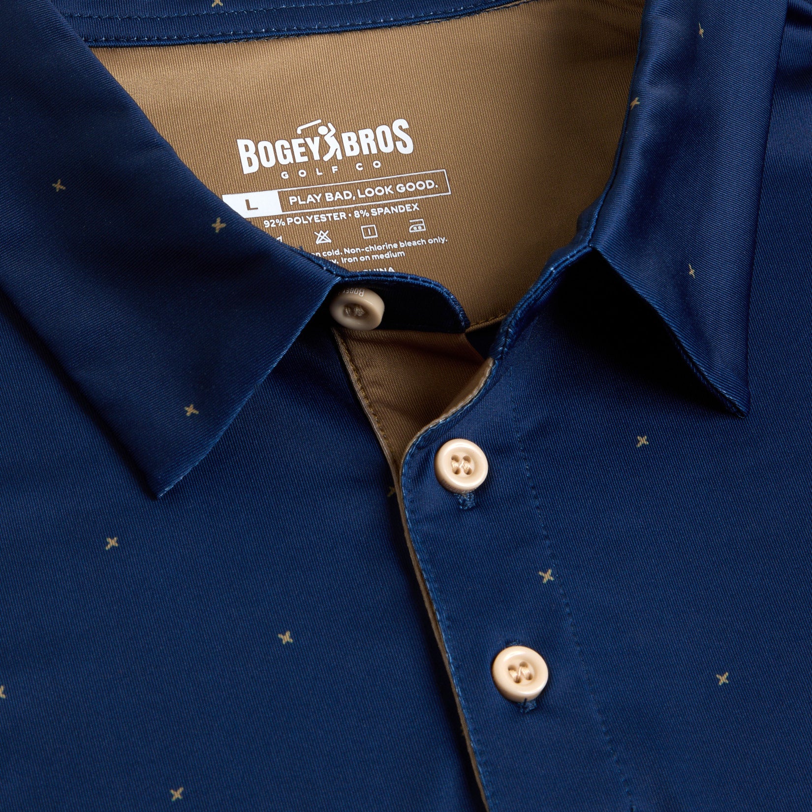 Bogey Bros Golf Co | Funny Golf Polos | Exes - Navy