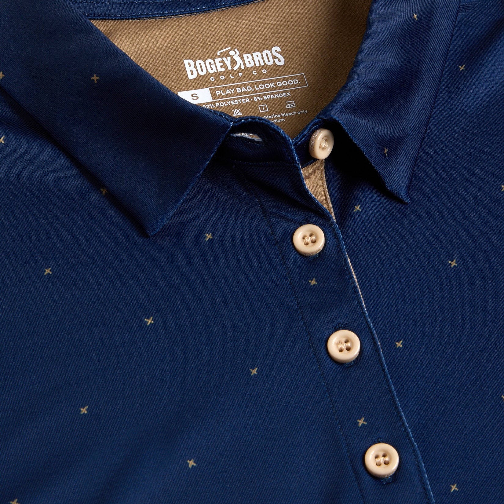 Bogey Bros Golf Co | Funny Golf Polos for Women | Exes - Navy