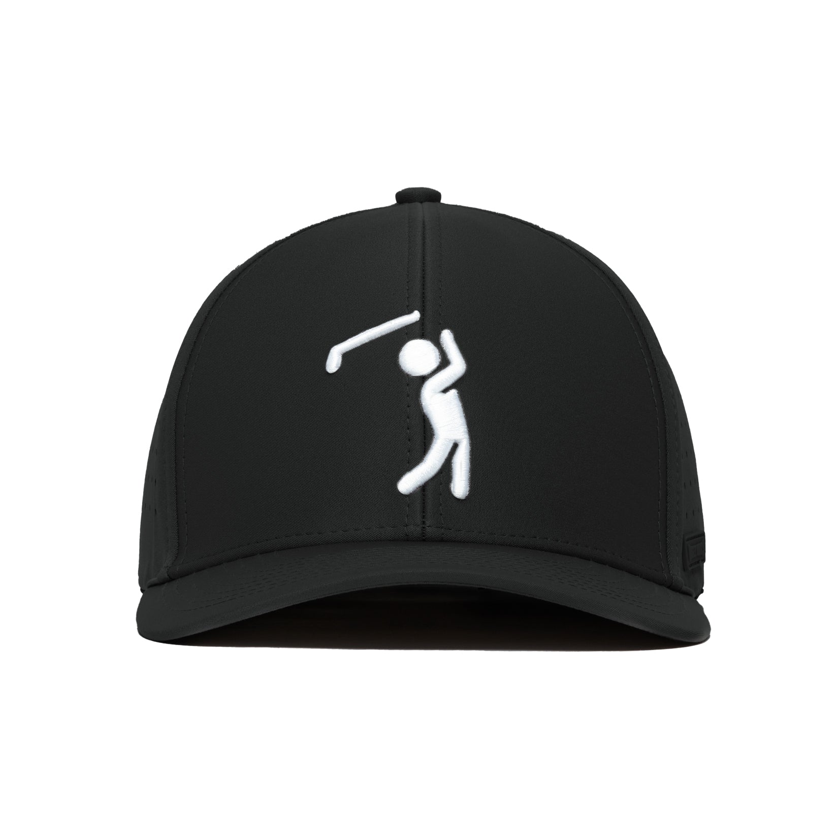 Bogeyman Black - Performance Golf Hat - Stretch Fit