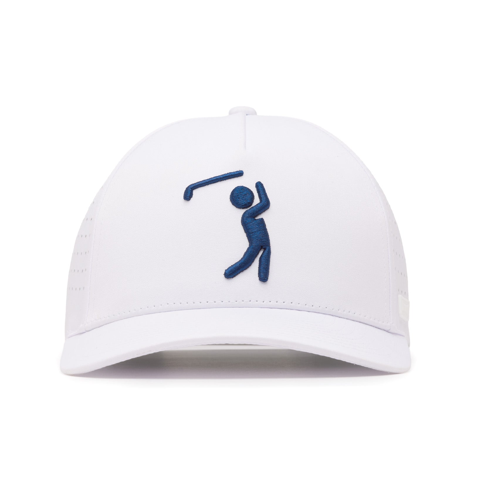 Bogeyman - White/Navy - Performance Golf Hat - Snapback