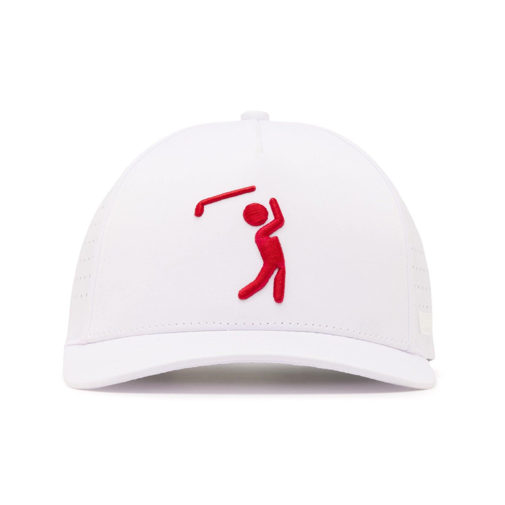 Bogeyman - White/Red - Performance Golf Hat - Snapback