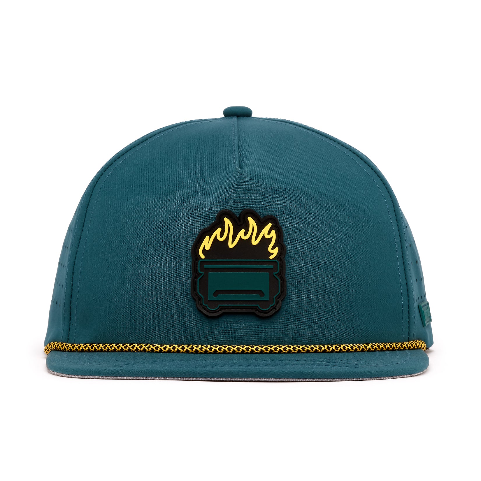 Dumpster Fire - Unstructured Flat Bill Hat - Snapback