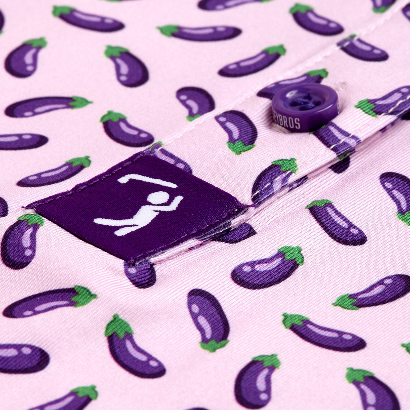 Bogey Bros Golf Co | Women's Funny Golf Gear | Eggplant Women's Polo