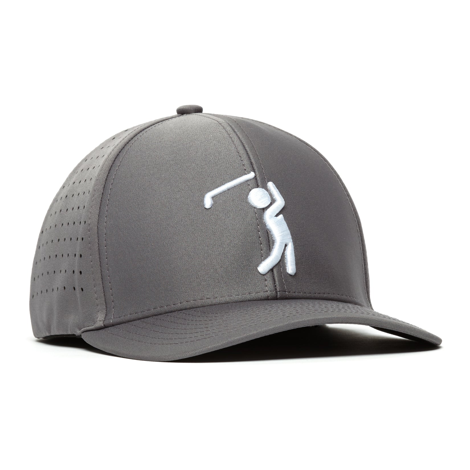 Bogeyman Charcoal - Performance Golf Hat - Stretch Fit