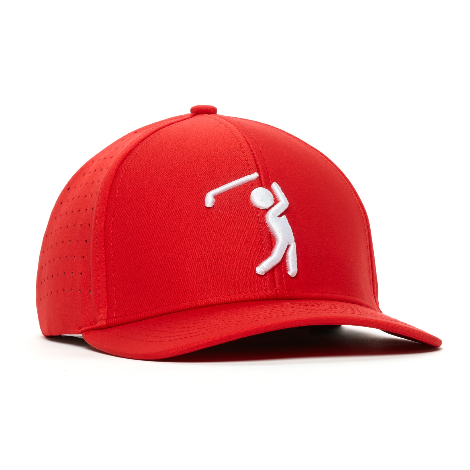 Bogeyman Red - Performance Golf Hat - Stretch Fit