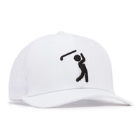 Bogeyman White/White - Mesh Trucker Hat - Snapback