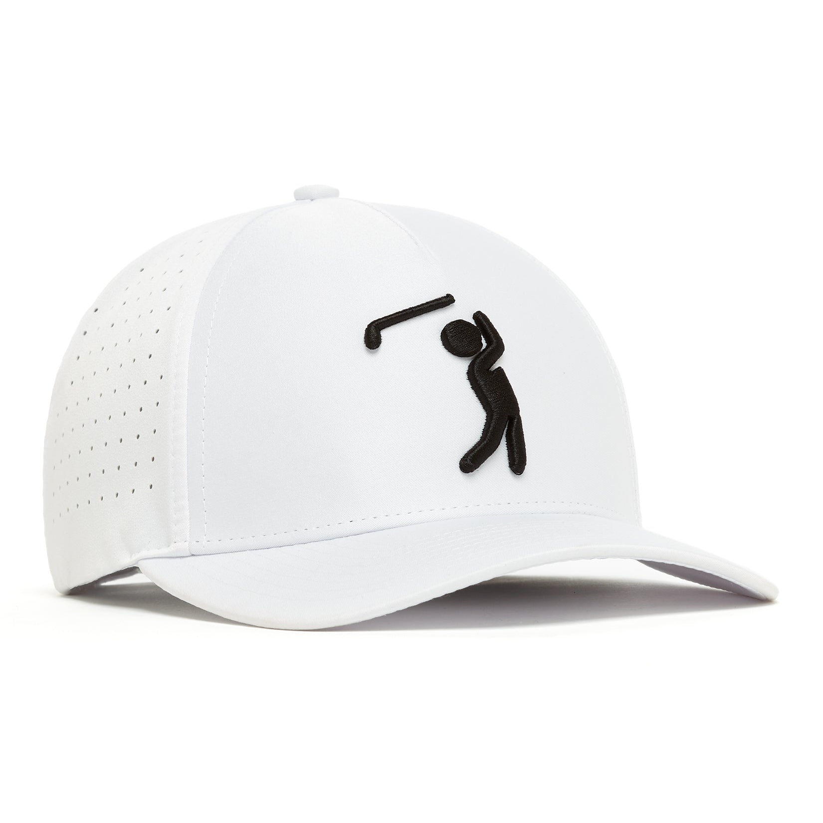 Bogeyman White - Performance Golf Hat - Snapback