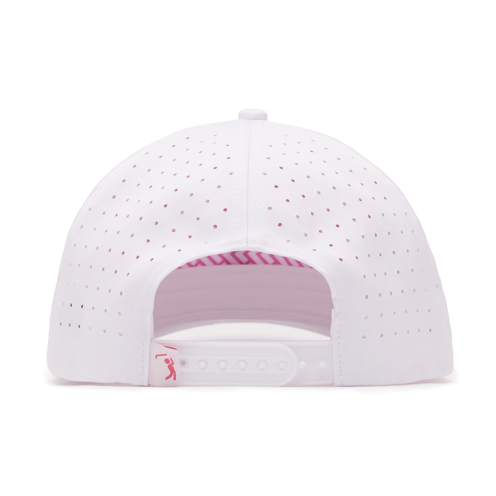 Bogeyman - White/Pink - Performance Golf Hat - Snapback