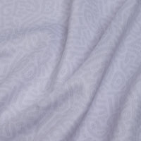 Close-up of the Stealth Mode - Light - Polo’s light gray fabric, featuring soft folds and subtle geometric patterns. Its smooth, slightly ribbed texture ensures lightweight comfort and moisture-wicking for all-day freshness.