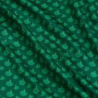 The Birdie Finger - Irish Goodbye - Women's Polo features green fabric with small hand shapes making a middle finger gesture, a smooth athletic fit, UPF 50 protection, and soft shadows on its slightly wrinkled surface.