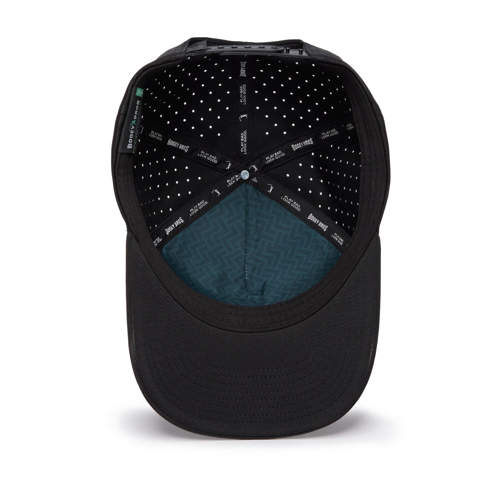 Bogey Bros Golf Co | Funny Golf Hats | Black + Black Bogeyman