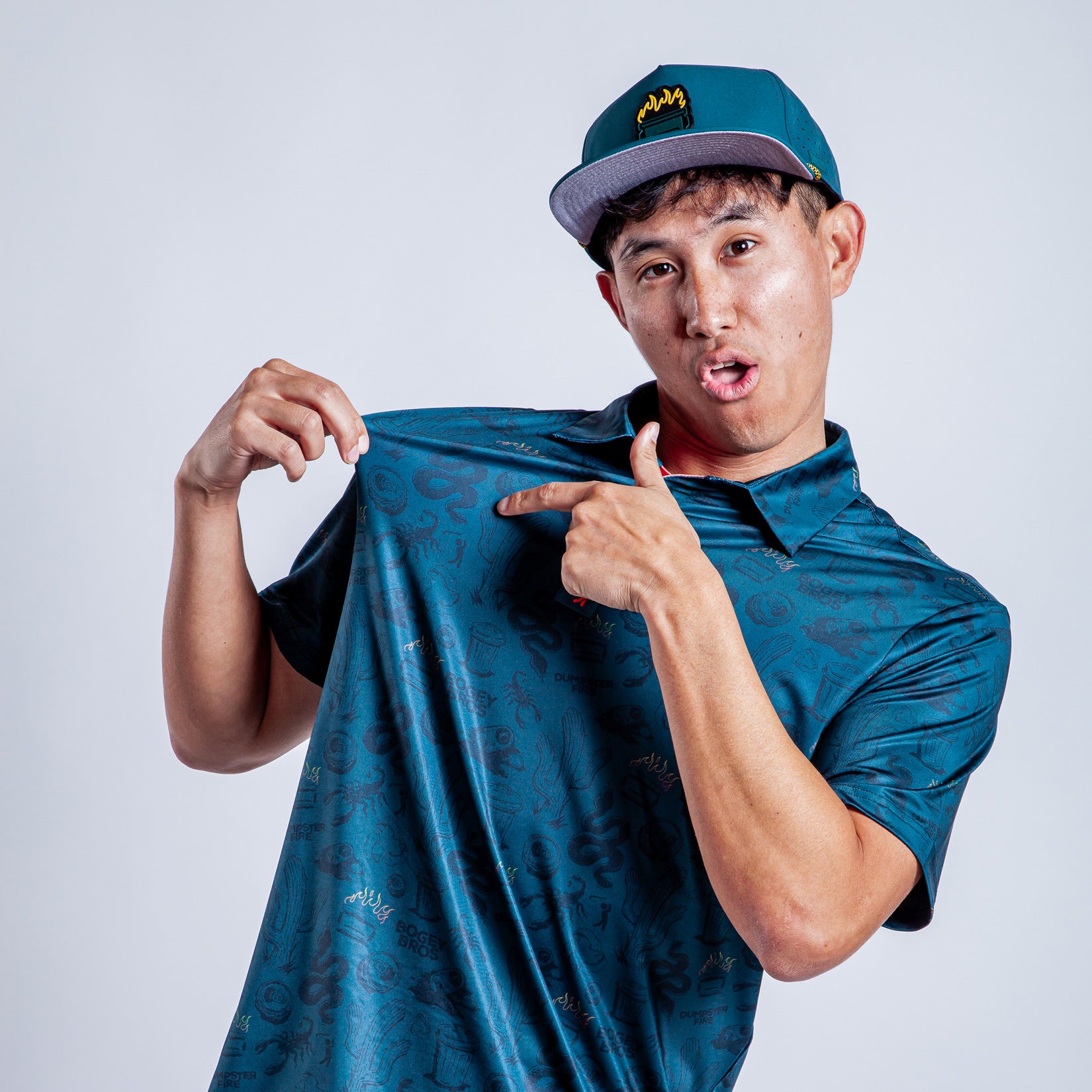 Bogey Bros Golf Co | Funny Golf Polos for Men | Deep Trouble Polo