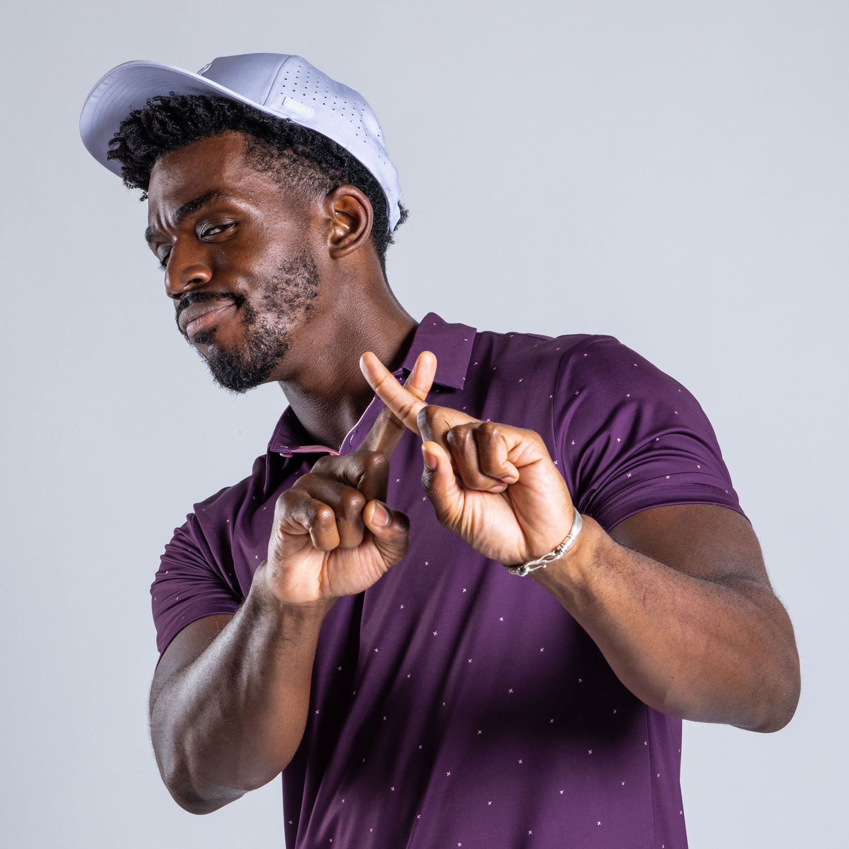 Bogey Bros Golf Co | Funny Golf Polos | Exes - Plum