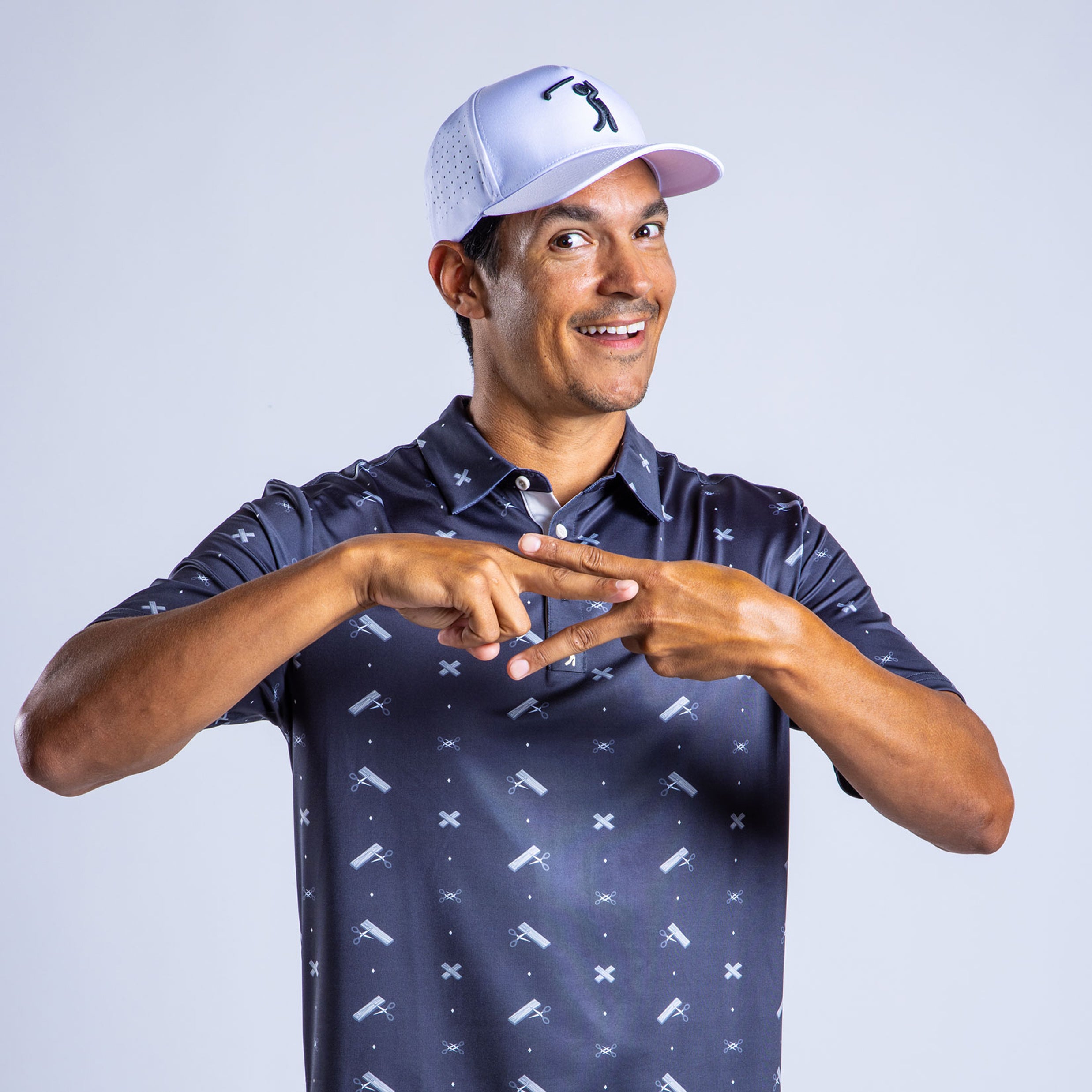 Bogey Bros Golf Co | Funny Golf Polos | Scissor Me Timbers