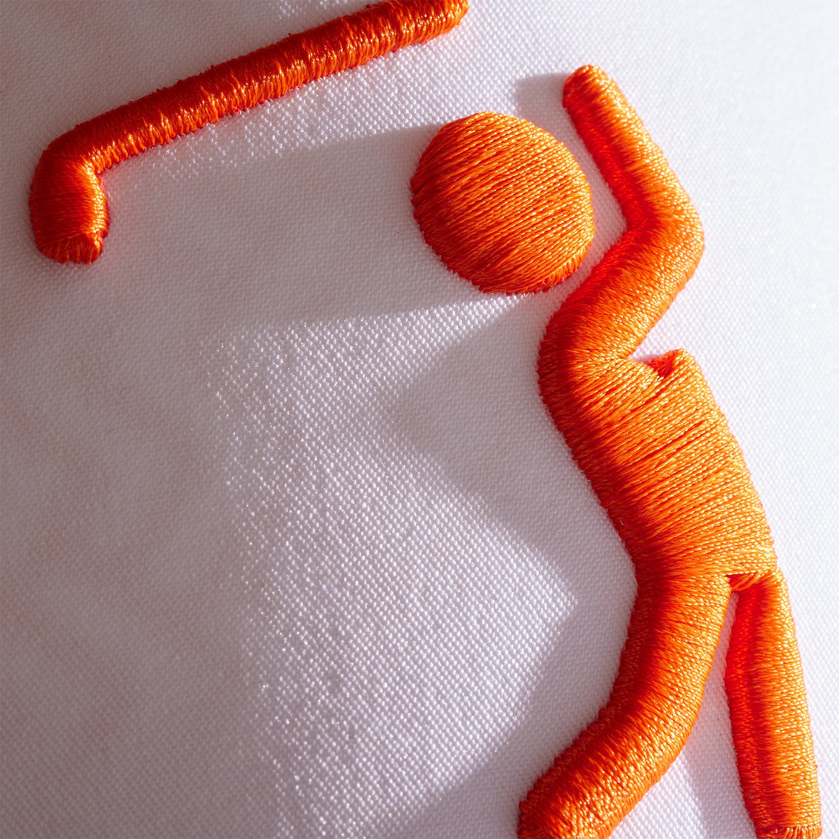 Bogeyman - White/Orange - Performance Golf Hat - Snapback