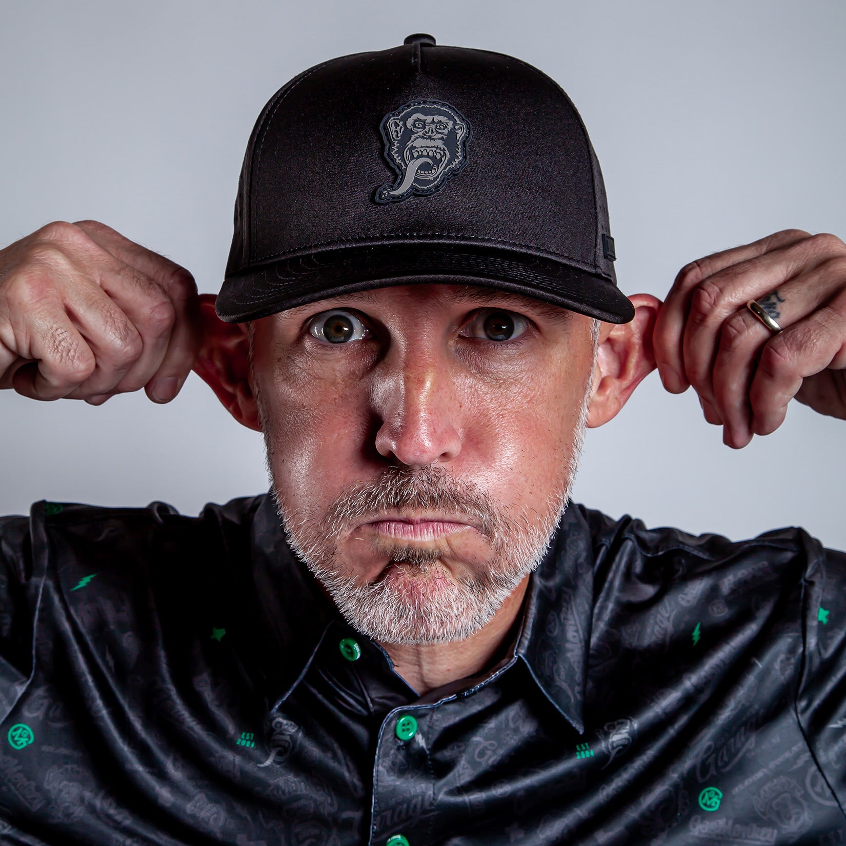 Gas Monkey Head - Performance Golf Hat - Snapback
