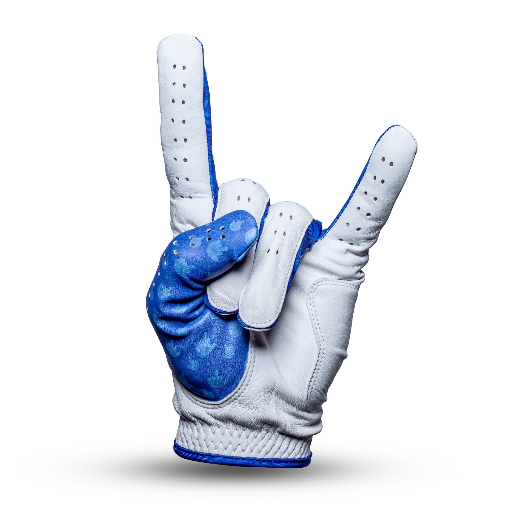 Bogey Bros Golf Co | Funny Golf Gloves | Birdie Finger - Blue Jay